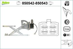 VALEO Mecanism actionare geam VALEO 850542 (850542)