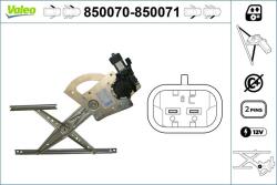 VALEO Mecanism actionare geam VALEO 850070 (850070)