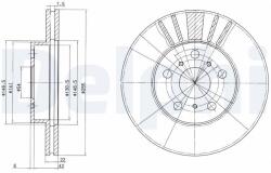 DELPHI Disc frana DELPHI BG2596 (BG2596)