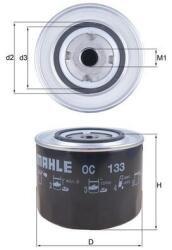 MAHLE Filtru ulei MAHLE OC 133 (OC 133)