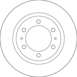 TRW Disc frana TRW SINGLE DF6817S (DF6817S)