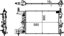 MAHLE Radiator, racire motor MAHLE BEHR CR 2122 000S (CR 2122 000S)