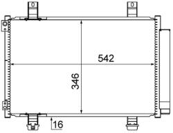 MAHLE Condensator, climatizare MAHLE BEHR AC 611 000S (AC 611 000S)