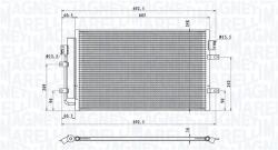 Magneti Marelli Condensator, climatizare MAGNETI MARELLI 350203100900 (350203100900) - automobilus