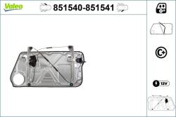 VALEO Mecanism actionare geam VALEO 851541 (851541)