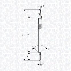 Magneti Marelli Bujie incandescenta MAGNETI MARELLI 062900137304 (062900137304)