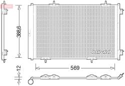 DENSO Condensator, climatizare DENSO DCN21030 (DCN21030)