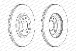 FERODO Disc frana FERODO PREMIER DDF1880C (DDF1880C)