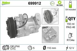 VALEO Compresor, climatizare VALEO RE-GEN REMANUFACTURED 699912 (699912)