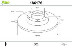 VALEO Disc frana VALEO 186176 (186176)