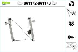 VALEO Mecanism actionare geam VALEO 861173 (861173)