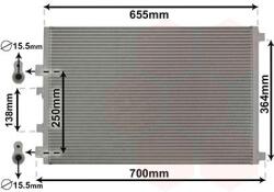 VAN WEZEL Condensator, climatizare VAN WEZEL 43005422 (43005422)