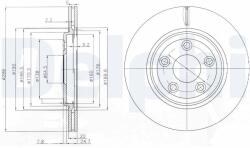 DELPHI Disc frana DELPHI BG3512 (BG3512)