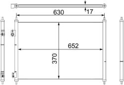 MAHLE Condensator, climatizare MAHLE BEHR AC 755 000S (AC 755 000S)
