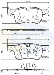 COMLINE set placute frana, frana disc COMLINE CBP02246 (CBP02246)