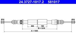 ATE Cablu, frana de parcare ATE 24.3727-1017.2 (24.3727-1017.2)