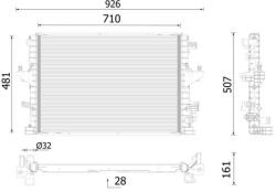 MAHLE Radiator, racire motor MAHLE BEHR *** PREMIUM LINE *** CR 2746 000P (CR 2746 000P)