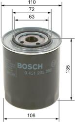 Bosch Filtru ulei BOSCH 0 451 203 206 (0 451 203 206)