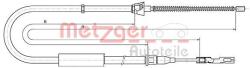 Metzger Autoteile Cablu, frana de parcare METZGER AUTOTEILE 10.7515 (10.7515)
