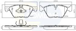 COMLINE set placute frana, frana disc COMLINE CBP06075 (CBP06075)