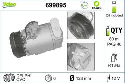 VALEO Compresor, climatizare VALEO RE-GEN REMANUFACTURED 699895 (699895)
