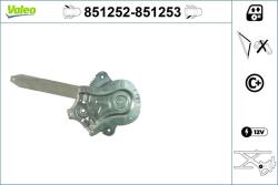 VALEO Mecanism actionare geam VALEO 851252 (851252)