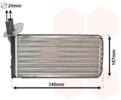 VAN WEZEL Schimbător de căldură, încălzire habitaclu VAN WEZEL 58006097 (58006097) - automobilus