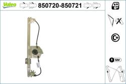 VALEO Mecanism actionare geam VALEO 850721 (850721)