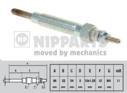 NIPPARTS Bujie incandescenta NIPPARTS J5710503 (J5710503)