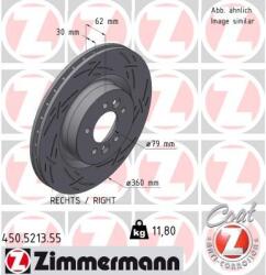 ZIMMERMANN Disc frana ZIMMERMANN BLACK Z 450.5213. 55 (450.5213.55)