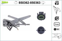 VALEO Mecanism actionare geam VALEO 850363 (850363)