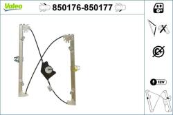 VALEO Mecanism actionare geam VALEO 850177 (850177)