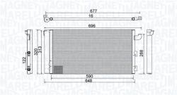 Magneti Marelli Condensator, climatizare MAGNETI MARELLI 350203857000 (350203857000) - automobilus