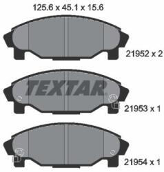 TEXTAR set placute frana, frana disc TEXTAR 2195202 (2195202)