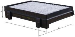 MAHLE Filtru, aer habitaclu MAHLE LAK 1565 (LAK 1565)