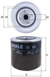MAHLE Filtru ulei MAHLE OC 86 (OC 86)