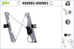 VALEO Mecanism actionare geam VALEO 850982 (850982)