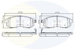 COMLINE set placute frana, frana disc COMLINE CBP32202 (CBP32202)