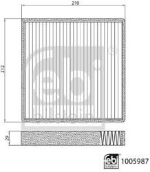 Febi Bilstein Filtru, aer habitaclu FEBI BILSTEIN 1005987 (1005987)