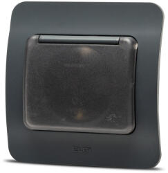 Elbi Priza Schuko cu capac 16A antracit Jazz (EL0072927)