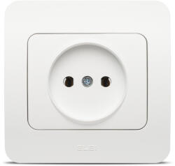 Elbi Priza simpla fara contact de protectie 16A alb mat Jazz (EL0072892)