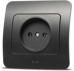 Elbi Priza fara contact de protectie 16A negru mat Jazz (EL0072912)