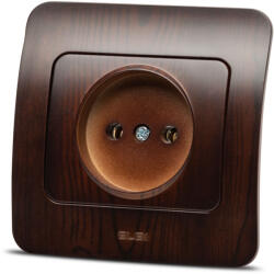 Elbi Priza simpla fara contact de protectie 16A nuc inchis Jazz (EL0072873)