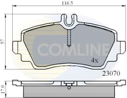 COMLINE set placute frana, frana disc COMLINE CBP0748 (CBP0748)