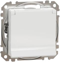 Schneider Electric Priza schuko cu capac 16A alba Sedna Design (EL0075527)