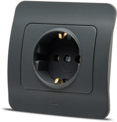 Elbi Priza Schuko 16A antracit Jazz (EL0072929)