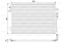 VALEO Condensator, climatizare VALEO 814453 (814453)