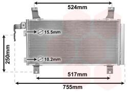 VAN WEZEL Condensator, climatizare VAN WEZEL 27005157 (27005157)