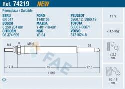 FAE Bujie incandescenta FAE 74219 (74219)