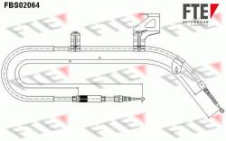 FTE Cablu, frana de parcare FTE 9250066 (9250066)